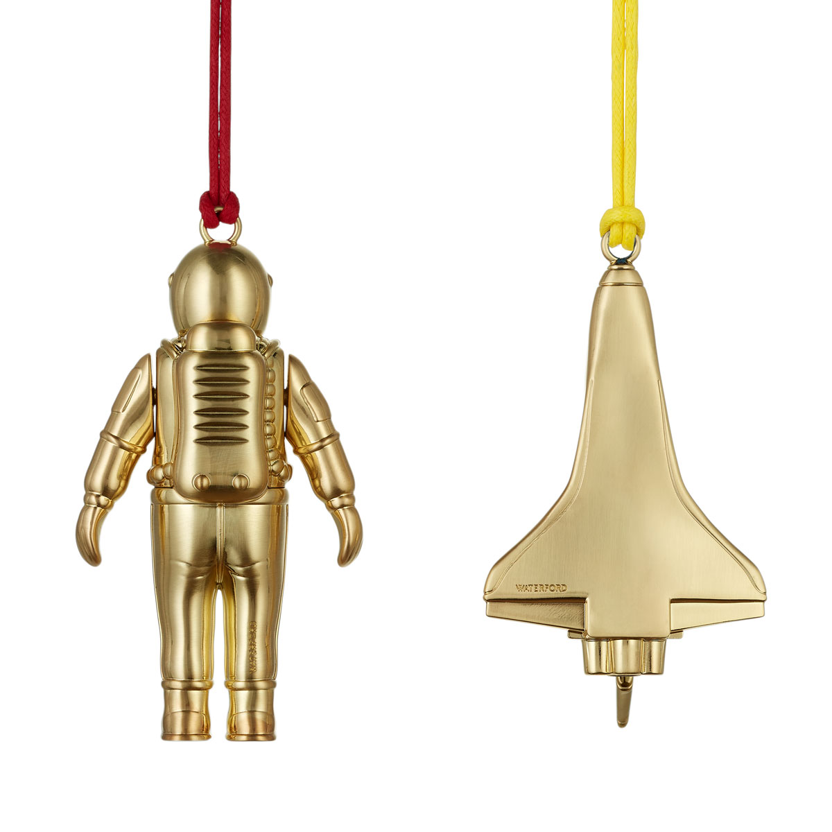 Waterford Christmas Spaceman and Rocket Golden Ornament